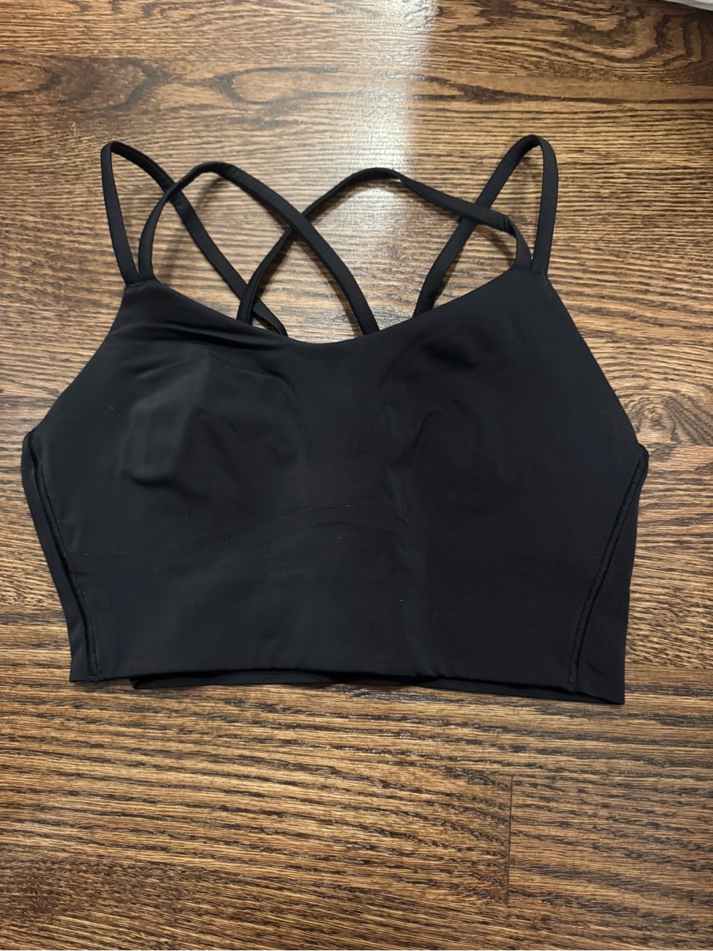 Black Strappy sports bra